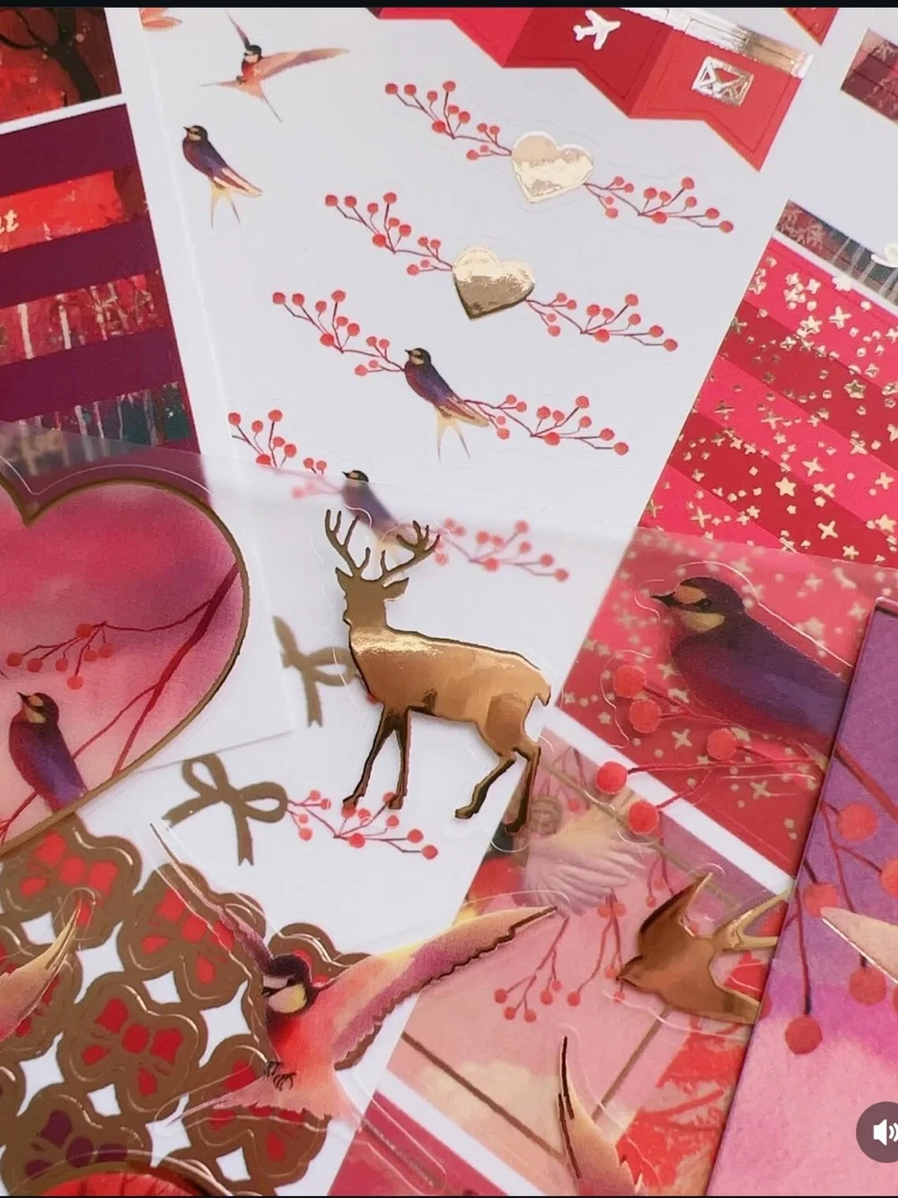 Simply Gilded Fiery Fall October 2024 Subscription Stickers Stationary Set